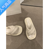 SUNTEK厚底凉拖外穿女鞋子2023年春夏新款复古小众配裙子罗马风露趾凉鞋