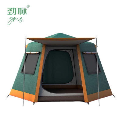 劲脉 便携式帐篷 墨墨绿色-330*330*198CM 顶