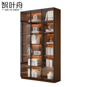 智叶舟木质文件柜三门120*32*200cm台