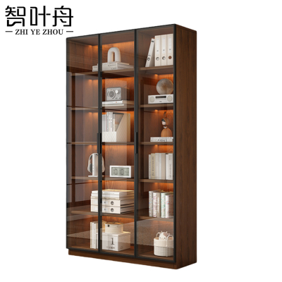 智叶舟木质文件柜三门120*32*200cm台