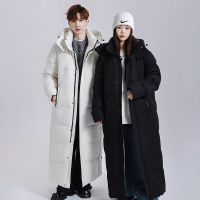JPDUN秋冬情侣跨境男女同款超长到脚踝羽绒服保暖时尚冬装外套