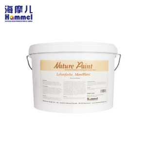 海摩儿(hammel) 天然陶土艺术涂料 水性涂料 象牙白亚光 5L 德国原装进口 万宝龙白