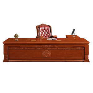 慧采云办公家具 新中式老板桌大班台油漆总裁桌经理主管桌办公桌椅组合
