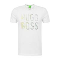 Hugo boss 男士白色圆领短袖T恤舒适棉质时尚百搭基本款