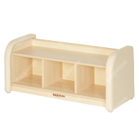 华森葳 淘乐幼儿3格柜-米色