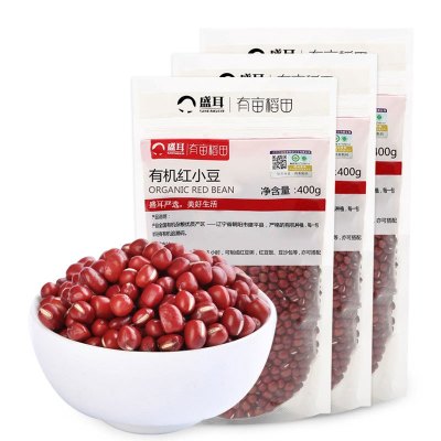 盛耳有机红小豆杂粮粗粮400g×3袋装五谷杂粮粗粮红豆粥