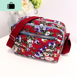 时尚小包包新款休闲帆布斜挎包单肩包斜跨迷你花布女包百搭妈妈包NEW LAKE女士单肩包