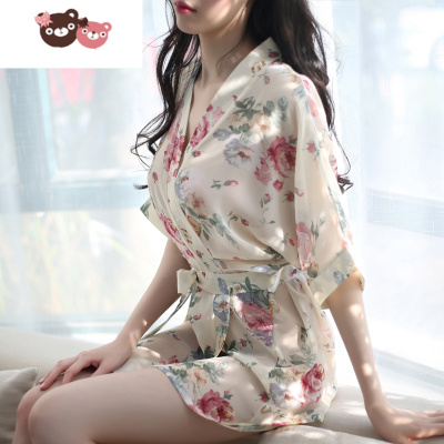 绿彩虹光情趣内衣维密性感透视诱惑系带夜店激情套装大码透明制服雪纺睡衣