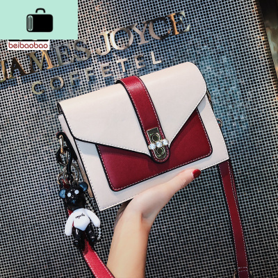 ins女包新款2020包包时尚chic单肩斜挎港风复古小方包质感NEW LAKE女斜挎包