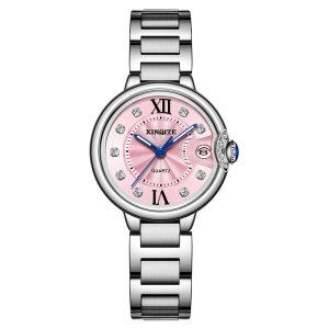 新奇特手表女生镶钻ins风小众女士手表防水时尚装饰腕表石英表钢带新款轻奢小表盘大气女表X-79