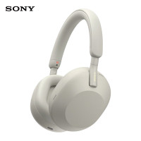 索尼(SONY)WH-1000XM5 头戴式无线降噪耳机 AI智能降噪 铂金银 高考祝福礼物