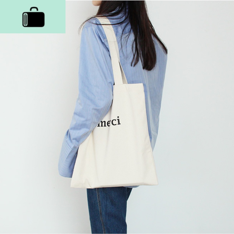 韩国ins大热百搭字母大容量单肩帆布包购物袋简约百搭小清新NEW LAKE女士单肩包