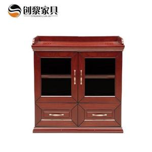 汐岩办公家具 玻璃茶水柜子 低柜矮柜 文件储物柜 126