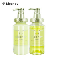安蒂花子(&honey)洗发水日本进口水感丰盈洗护套装无硅油洗发露改善毛躁头皮护理 蜂蜜润养洗护套装