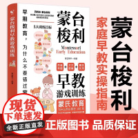 家庭教育必备蒙台梭利早教游戏训儿童益智书游戏训练0-3-6岁培养开发儿童专注力智力逻辑思维语言能力幼小衔接婴幼儿宝宝教育