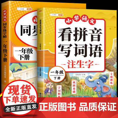2025新一年级下册看拼音写词语练习人教版语文同步练字帖小学生练字帖每日一练专用拼音笔画笔顺硬笔书法练字帖天天练专项训练