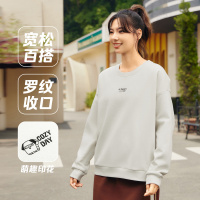 361°运动卫衣女装新款加绒保暖宽松休闲长袖圆领套头运动服女