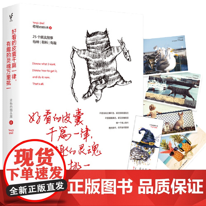 好看的皮囊千篇一律 有趣的灵魂万里挑一 老杨的猫头鹰作品 醒脑之书 系列之三 正版书籍 25个真实故事 有种有料有趣