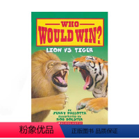 [狮子VS老虎]单册 [正版]6-10岁学乐英语分级绘本猜猜谁会赢系列之动物主题科普12册 Scholastic Who