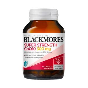 澳佳宝(BLACKMORES)高浓缩辅酶Q10 300mg胶囊高含量60粒/瓶装 澳洲原装进口香港保税随机发心脏护血管