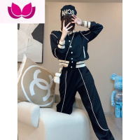 七斓运动服套装女时尚洋气网红炸街欧货2023新款休闲卫衣套