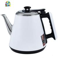 茶吧饮水机烧水壶泡茶专用单个配件五环自动上水壶美菱奥克斯通用 FENGHOU 黑白色翻盖半自动食品级201不锈钢