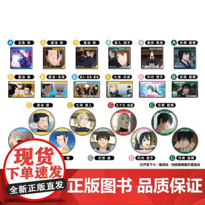 正版日谷 咒术回战系列周边 怀玉玉折 不同形状徽章 单包