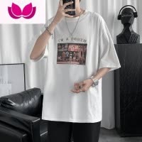 七斓休闲短裤男夏季潮牌ins五分裤流氓兔潮流宽松嘻哈运动外穿中裤子