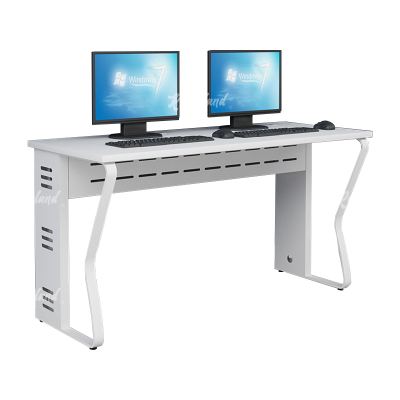 洛诗莲 (RoyceLand) 钢架电脑桌培训桌机房电脑桌学习桌课桌 双人位N款