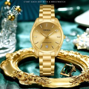 ORSGA手表女士日历石英表气质轻奢高颜值女表小众表送女友生日礼物推荐学生1200L