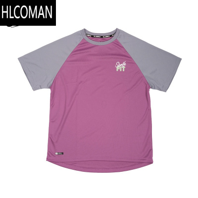 HLCOMAN拼接fit短袖T恤运动速干衣男女宽松透气健身跑步上衣夏季