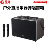 惠度(HuiDu)NB-400L专业电吹管演唱音箱双数字直播录音三分频挎包式带双麦娱乐音响电视伴侣音箱