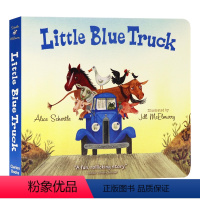 [正版]进口英文原版 Little Blue Truck 蓝色小卡车纸板书 交通工具认知 美国儿童图书馆协会绘阅读 亲