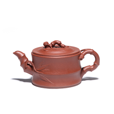 子冶-320cc大竹段原矿大红袍宜兴紫砂壶全手工名家正品