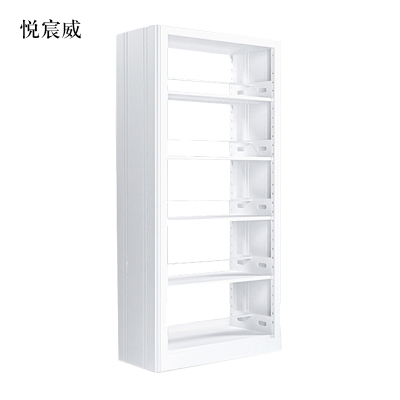 悦宸威图书馆书架阅览室货架资料档案架钢制书架双面五层主架