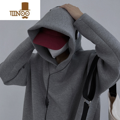 YANXU太空棉卫衣男感连帽春潮美式长袖情侣运动宽松休闲外套