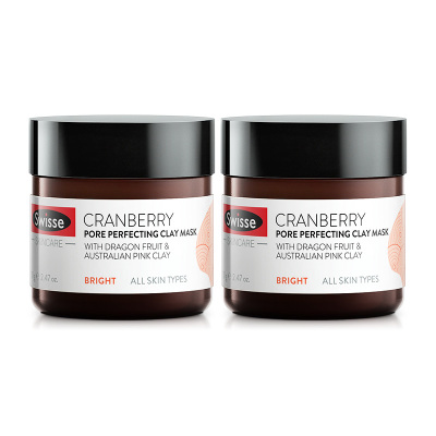 swisse清洁蔓越莓面膜70g*2瓶装