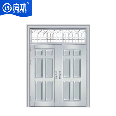 启功推拉防盗防锈小区单位住宅民房不锈钢防盗门QG-JZFDM6300