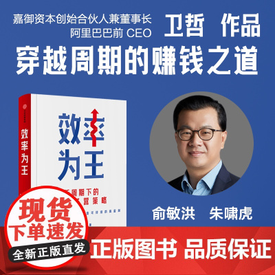 效率为王 卫哲著 阿里巴巴集团前CEO 嘉御基金合伙创始人作品 存量时代 效率为王 新周期下的企业经营策略 正版书籍 中