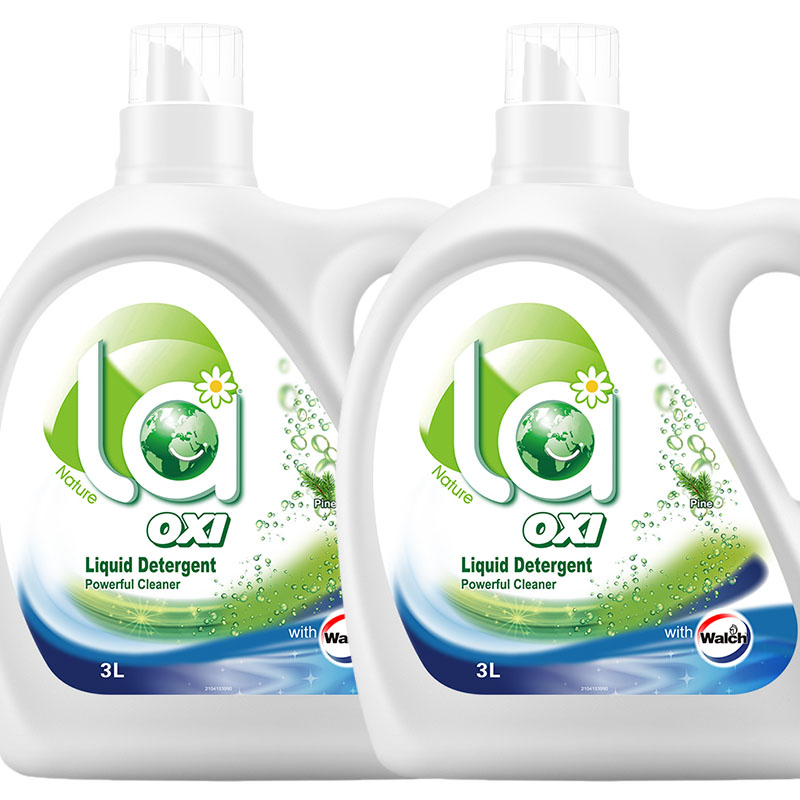 威露士(walch)抗菌有氧洗洗衣液3lx2瓶 杀菌洗衣液 松木清香 深层去渍