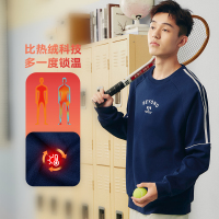 361°运动卫衣男女同款新款加绒保暖休闲服宽松圆领套头卫衣