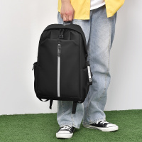 简约双肩背包16寸男款男女休闲双肩包初高中大学生时尚潮流双肩包