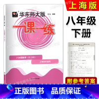 数学 八年级下 [正版]2023春华东师大版一课一练 数学 八年级第二学期/8年级下 上海版配套教辅课后作业 含答案 单