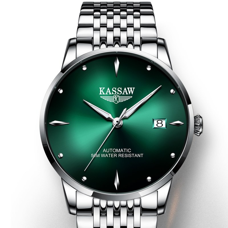 卡梭(kassaw)手表男自动机械表商务男表时尚设计防水夜光男士手表腕表