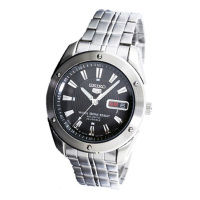 精工SEIKO自动机械男表SNZF35J1精钢表带人工合成蓝宝石玻璃镜面商务折叠扣50米防水