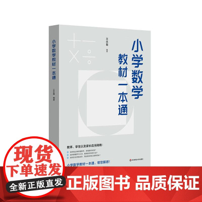 小学数学教材一本通 王永春 数学思想方法 小学数学学习方法 数学教学教参 华东师范大学出版社