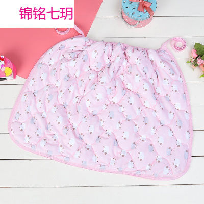 锦铭七玥婴儿加棉加厚纯棉抱被 宝宝保暖抱巾被子加绒抱巾围裙厂家批发