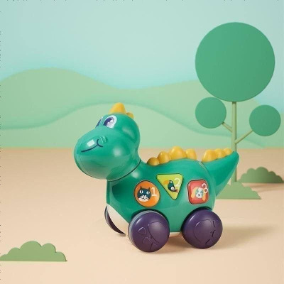 babycare宝宝爬行玩具电动0-3-6-12个月娃娃婴儿引导学爬益智玩具萌趣爬行恐龙