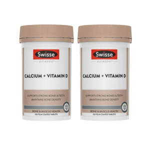 新校期-2瓶装 | Swisse钙片加维生素D片150片/瓶装 香港/保税随机发