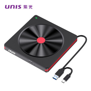 紫光(UNIS)JVD1805 USB多功能外置光驱 DVD刻录机外接光驱 支持笔记本/台式机/一体机/苹果电脑/国产系
